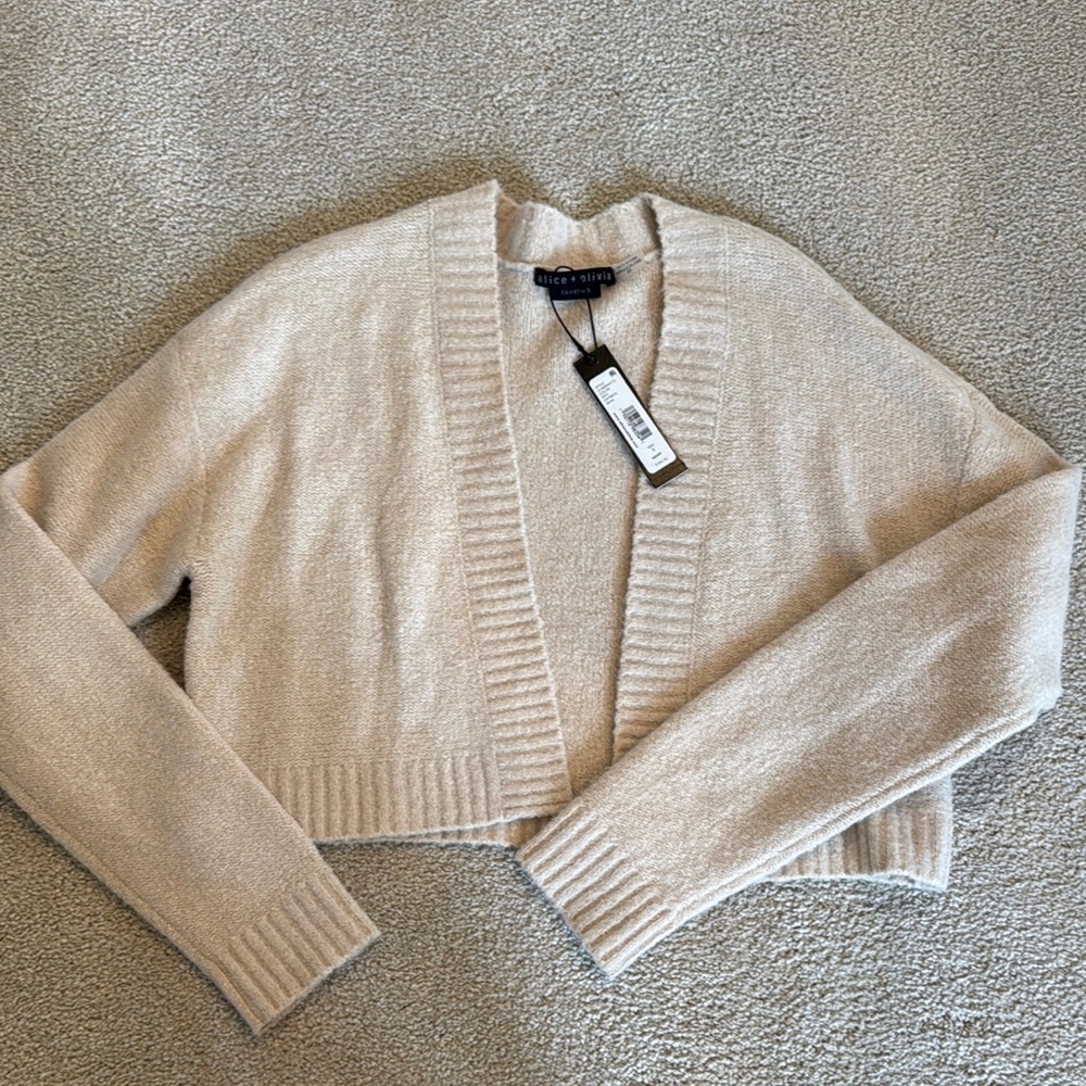 Alice and Olivia Beige Women's Sweater